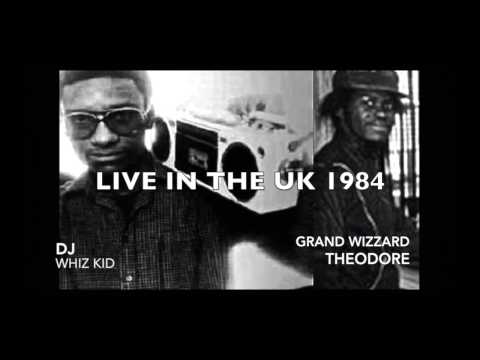 Dj Whiz Kid (RIP) & GrandWizzard Theodore Live 1984 London UK part 1
