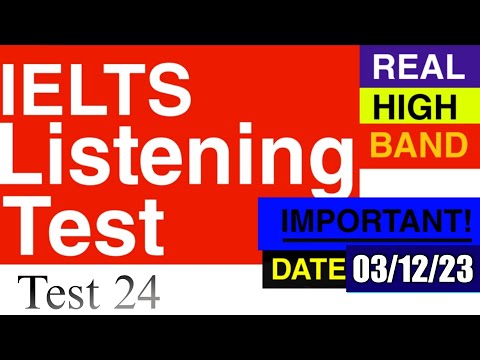 DECEMBER IELTS LISTENING PRACTICE TEST OCTOBER 2023 WITH ANSWERS | 03.10.2023 #ieltspractice