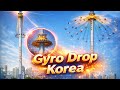 Gyro Drop Lotte World |Terrifying Theme Park in South Korea | Gyro Drop in Korea