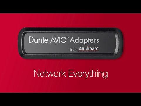 Dante AVIO Adapters - USB, Bluetooth, AES3 and Analog - Network Everything