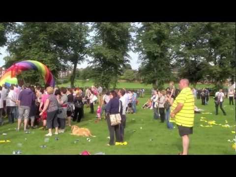 Craig Colton - 'Set Fire to the Rain' - at York's first Gay Pride, July 2012