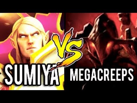 SumiYa Genius Invoker Vs Megacreeps - Most Epic Battle Dota 2