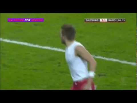 Jakob Jantscher, Tor gegen Rapid und Verhöhnung der Grünen (RB Salzburg - Rapid 2:1)