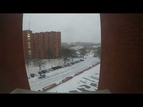 Snow Time-lapse | University of Oklahoma Campus | February 2nd, 2022