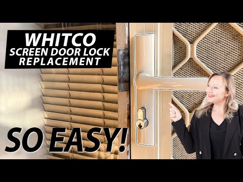 How to change a Whitco screen door lock