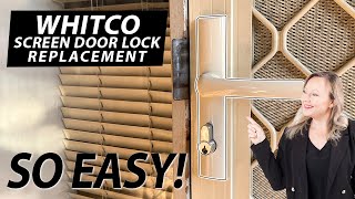 How to change a Whitco screen door lock
