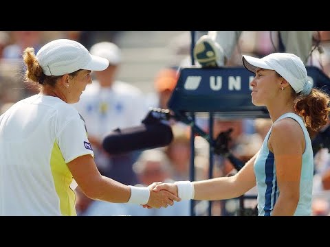 Monica Seles vs Martina Hingis 2002 US Open R4 Highlights