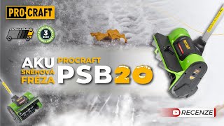 Aku snehová fréza PROCRAFT PSB20 - set