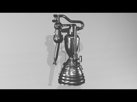 I Made The SpaceX Merlin Engine in Blender