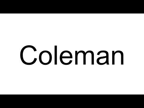 How to Pronounce Coleman (English)