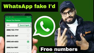 WhatsApp fake account | how to create WhatsApp fake I'd | WhatsApp fake account kaise banye new apps
