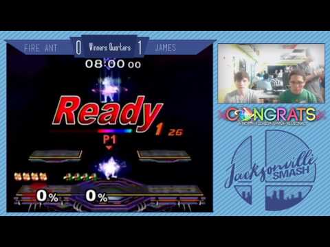 Jax Smash Weekly 3/2 - James(Falco) Vs Fire Ant(Falco/Fox) - Melee Winners Quarters