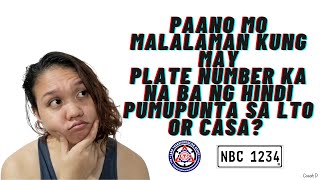 Paano malalaman kung may plate number kana ONLINE?