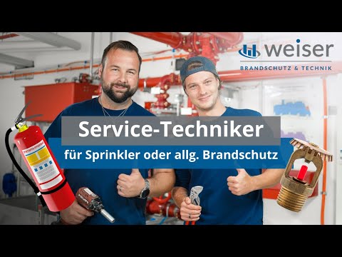 Werde Service-Techniker für Sprinkler / allg. Brandschutz bei der Weiser Brandschutz & Technik GmbH!
