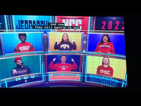 Jeopardy National College Championship 2022, intro - QF Day 4, Game 1 (2/11/22)