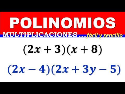 👉MULTIPLICACION DE POLINOMIOS 👈  Polinomio por Polinomio.. Fácil y sencillo..!!