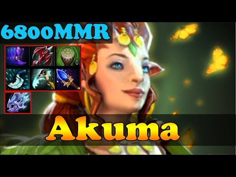 Dota 2 - Akuma 6800 MMR Plays Enchantress Vol 1 - Ranked Match Gameplay!
