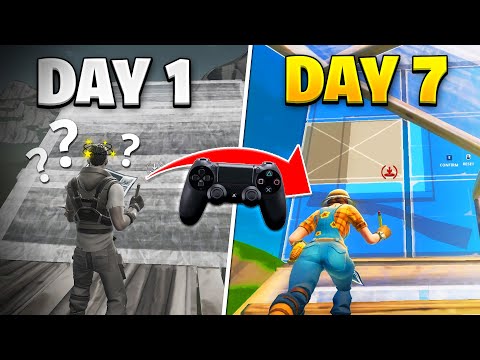 1 Week Fortnite Keyboard to Controller Progression!
