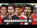 ARSENAL VS BOURNEMOUTH: Preview, Starting XI & Prediction | Timber to make the bench?