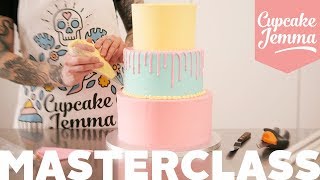 Tiered Cake Stacking how-to Masterclass | Everything you need to know | Cupcake Jemma