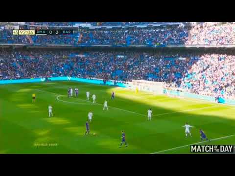 Aleix Vidal Goal - Real Madrid vs Barcelona 0-3 (La Liga 2017/2018)