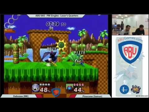 ABU Montly 5: Project M Losers R3 - Dabozee (Meta Knight) Vs. Pinecone (Samus)