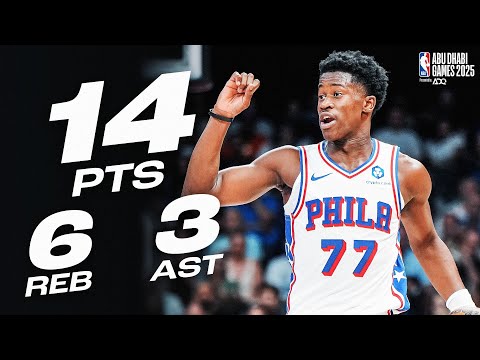 VJ Edgecombe GOT BUSY In His NBA Preseason Debut | October 2, 2025
