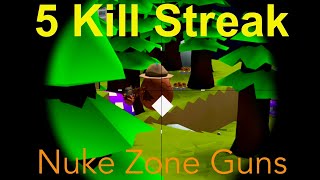 5 Kill Streak With Every Nuke Zone Weapon In Shell Shockers