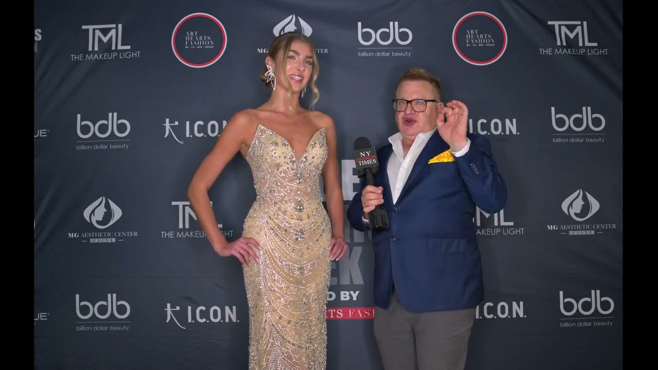 Dallas Model Riley Atwater wearing Glaudi at Art Hearts Fashion LAFW