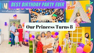 Let’s Celebrate🎉Our princess Turns 8 🥰 | Best Place to Party | #birthday  #gurgaon #kidszone