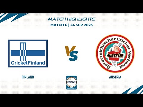 Match 6 - FIN vs AUT | Highlights | ECI Italy, Rome | 24 Sep 2023 | ECI23.138
