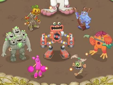 MSM | Gold Island - Cybop, Bowgart, PomPom, Riff, Quarrister, Punkleton, Rare Wubbox (septet)