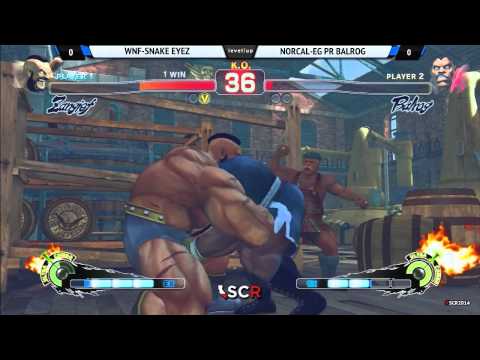 SSF4AE WNF SNAKE EYEZ VS NORCAL EG PR BALROG - Socal Regionals 2014 Day 1