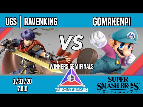 Tripoint Smash 95 - Winners Semifinals - UGS | Ravenking(Ike) Vs. Gomakenpi(Mario)