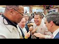 CHAVEZ SR SHOWS OFF JAB TO LARRY HOLMES; TELLS HIM I LOVE YOU FOR HELPING HIM OUT IN EARLY CAREER