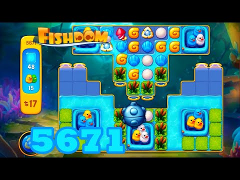 Fishdom Level 5671 HD Gameplay Walkthrough | 3 match puzzle | gameplay | android | GameGo Game