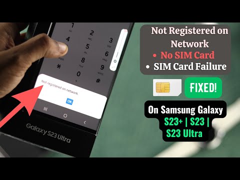 Samsung Galaxy S23 Not Registered on Network? - Fixed SIM Card Error!