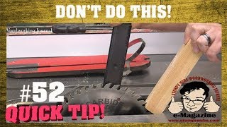 Many of you are installing your table saw blade the wrong way!