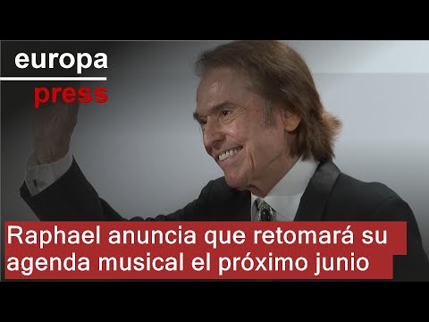 El cantante Raphael anuncia que retoma su agenda musical el 15 de junio