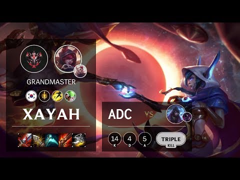 Xayah ADC vs Aphelios - KR Grandmaster Patch 10.4