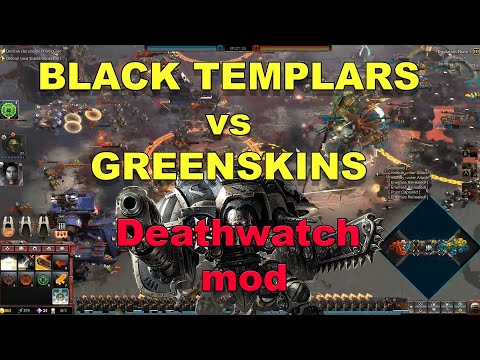 2 SM vs 3 Orks - Deathwatch Mod - Massive Battle - Warhammer 40K Dawn Of War 3