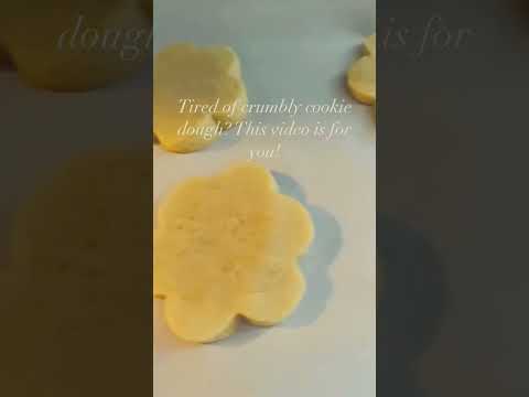 How To Fix Crumbly Sugar Cookie Dough  #cookiedough