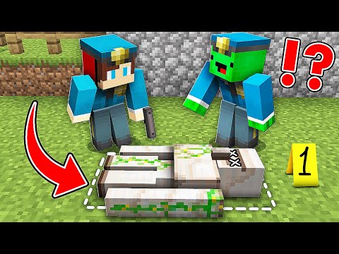 Mikey and JJ as Police: Investigating Golem Case! Maizen Best Compilation