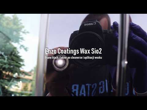Enzo Coatings Wax Sio2 - Piano black i lakier po cleanerze i aplikacji wosku