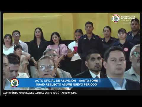 Santo Tomé: Discurso Intendente José Suaid, asume el segundo mandato.
