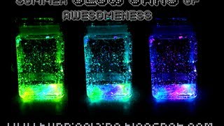 DIY FIREFLY JARS! Glow jars! Perfect for summernights!