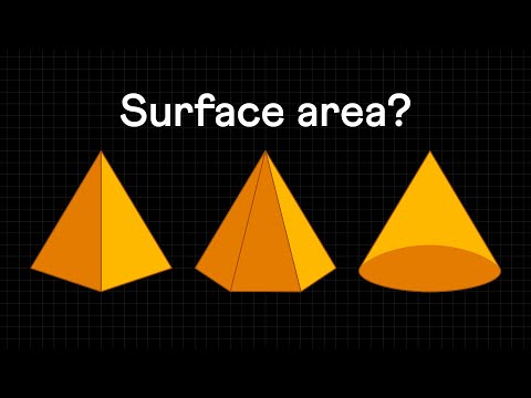 Surface area of pyramids and cones