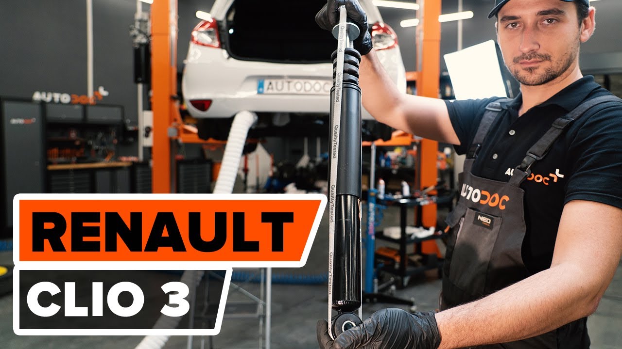 Cómo cambiar: amortiguadores de la parte trasera - Renault Clio 3 | Guía de sustitución