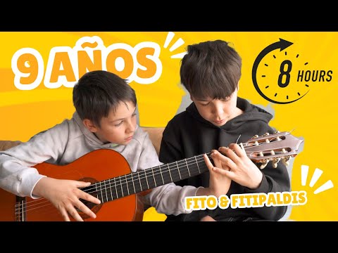 24 horas aprendiendo GUITARRA ¡NIÑO de 9 AÑOS! aprende en un dia!