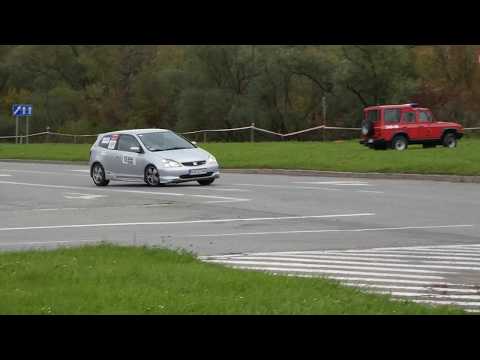 Super Oes 2017 Nowy Sącz #18 Honda Civic Type R przejazd 2